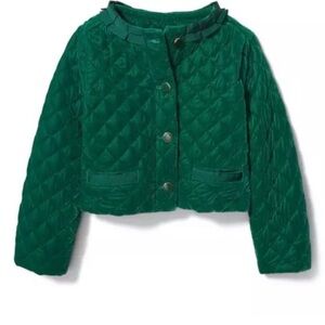 Janie and Jack Emerald Quilted Puffer Jacket